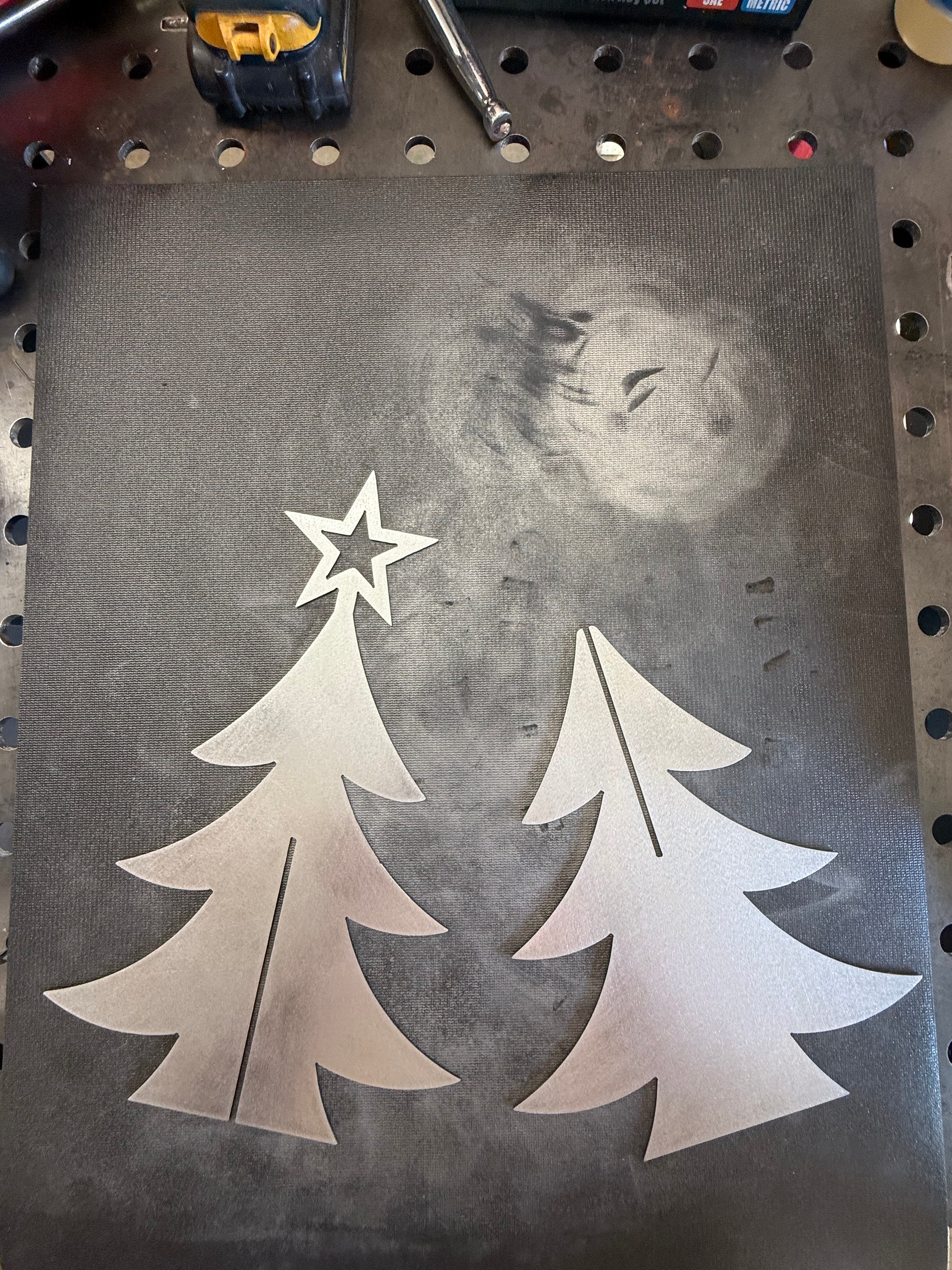 Personalized 3D Metal Monogram Christmas Tree