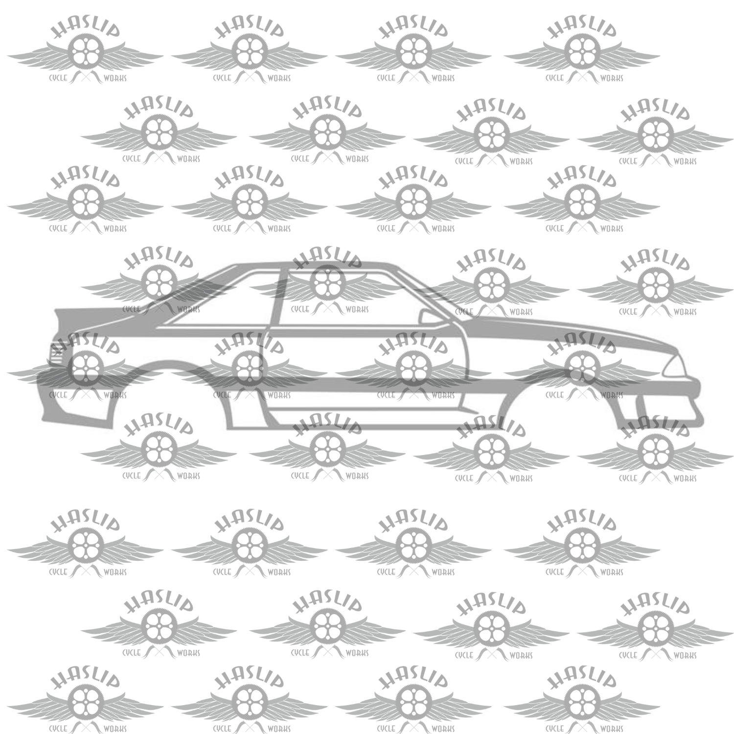 Mustang Fox Body Hatchback DXF
